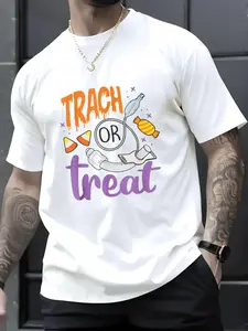 100% Cotton Unisex Trach or Treat Nurse Respiratory Therapist Halloween ENT RT T-Shirt, Men's Women's Shirt Top, Short Sleeve Tops Crewneck T-shirt