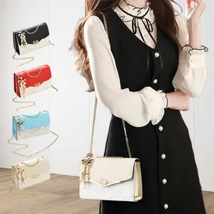 Women's Exquisite Chain Shoulder Bag Flap Design Crossbody Bag Elegant Underarm Bag Stylish Handbag Suitable for Valentine's Day Gifts and Party