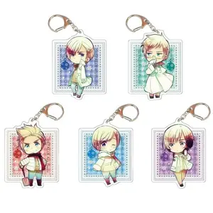 Hetalia Axis Powers Finland Sweden Denmark Norway Iceland Acrylic Keychain - Cute Acrylic Cartoon Keychain, Funny Meme Character Charm for Keys, Bags, Backpack, Durable Gift for Fans & Collectors