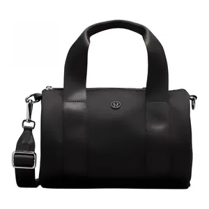 Lululemon Knit 5L Adjustable Detachable Strap Zip-Top Crossbody Bag – Unisex Mini Shoulder Handbag in Black