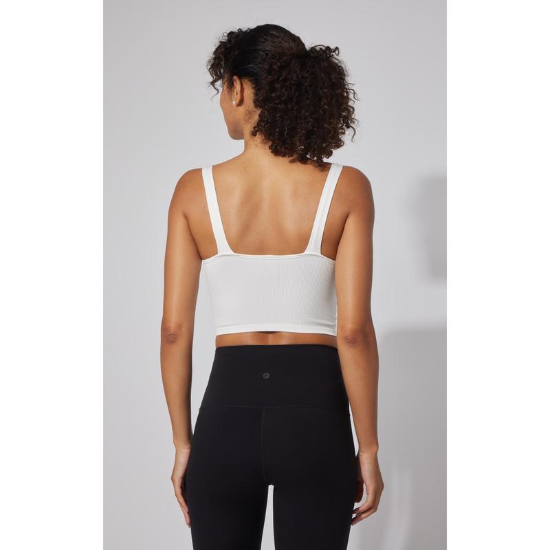 2 PK Alamo Ribbed Seamless V-Neck Bra Tank