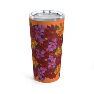Mums the Word Tumbler 20oz l Light Orange