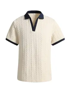 Men's Simple Versatile Pullover Sweater, Comfortable Knit Shirt Collar Design, Casual Fit for Daily Wear & Office Use