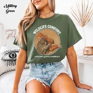 Punch the Monkey & Plush Orangutan T-shirt Unisex - 5% Donated To Wildlife Sanctuaries Graphic Tee, Cute Monkey Shirt For Men For Women.