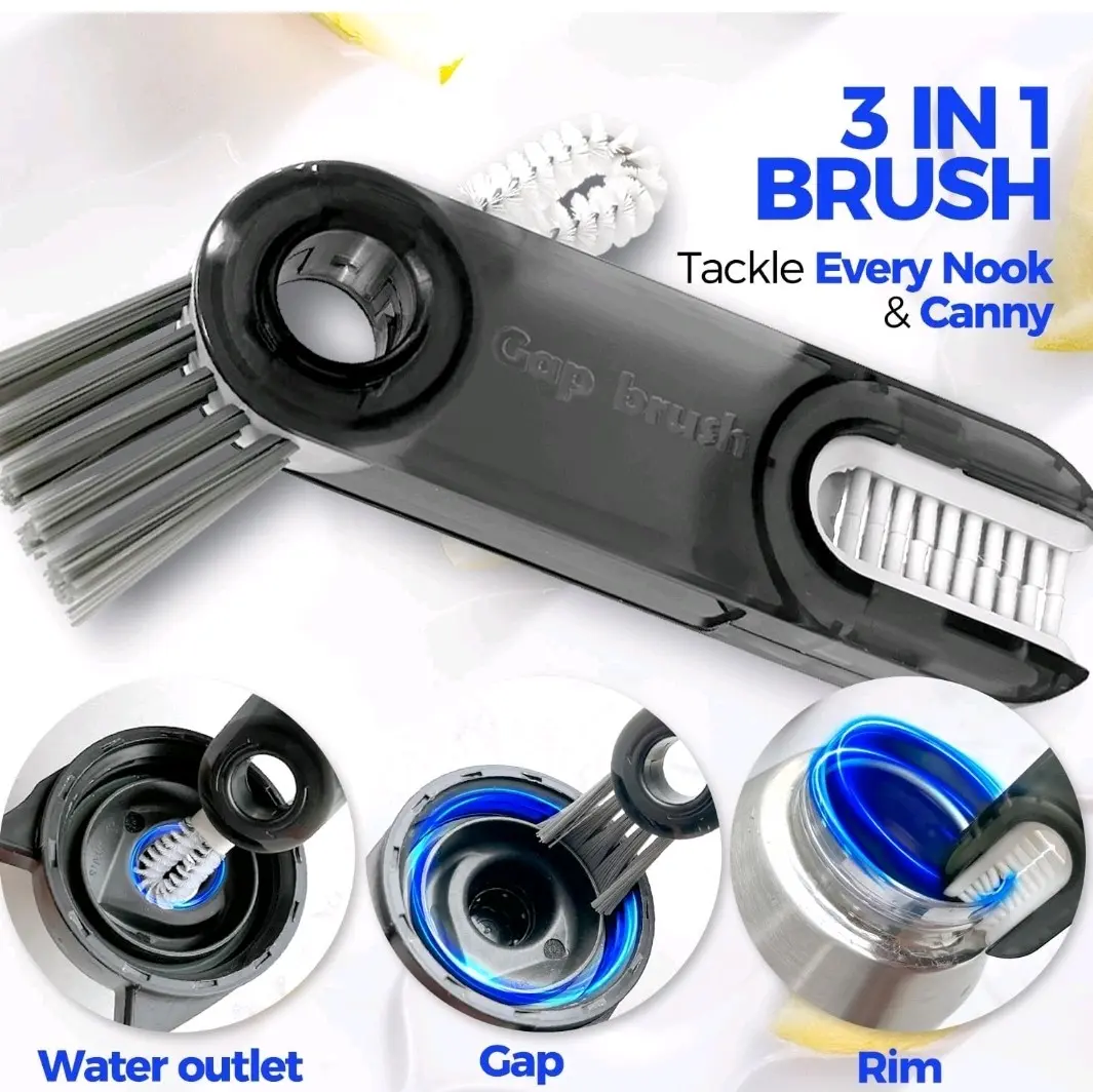 The water cup cleaning kit produced by Holikme is a 6-piece bottle brush set that includes a 14-inch long-handled stainless steel bottle cleaner brush, three straw brushes, and a 3-in-1 bottle cleaning brush. This is suitable for all drinking containers.