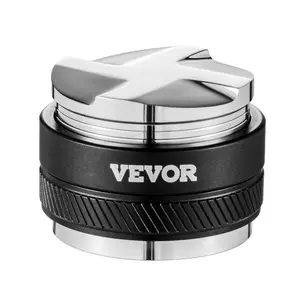 fathersdaygift VEVOR Coffee Distributor 58mm, 2-in-1 Adjustable Espresso Distributor with Fan-Shaped Base, Coffee Distributor 304 Stainless Steel with Easy-to-Disassemble Design