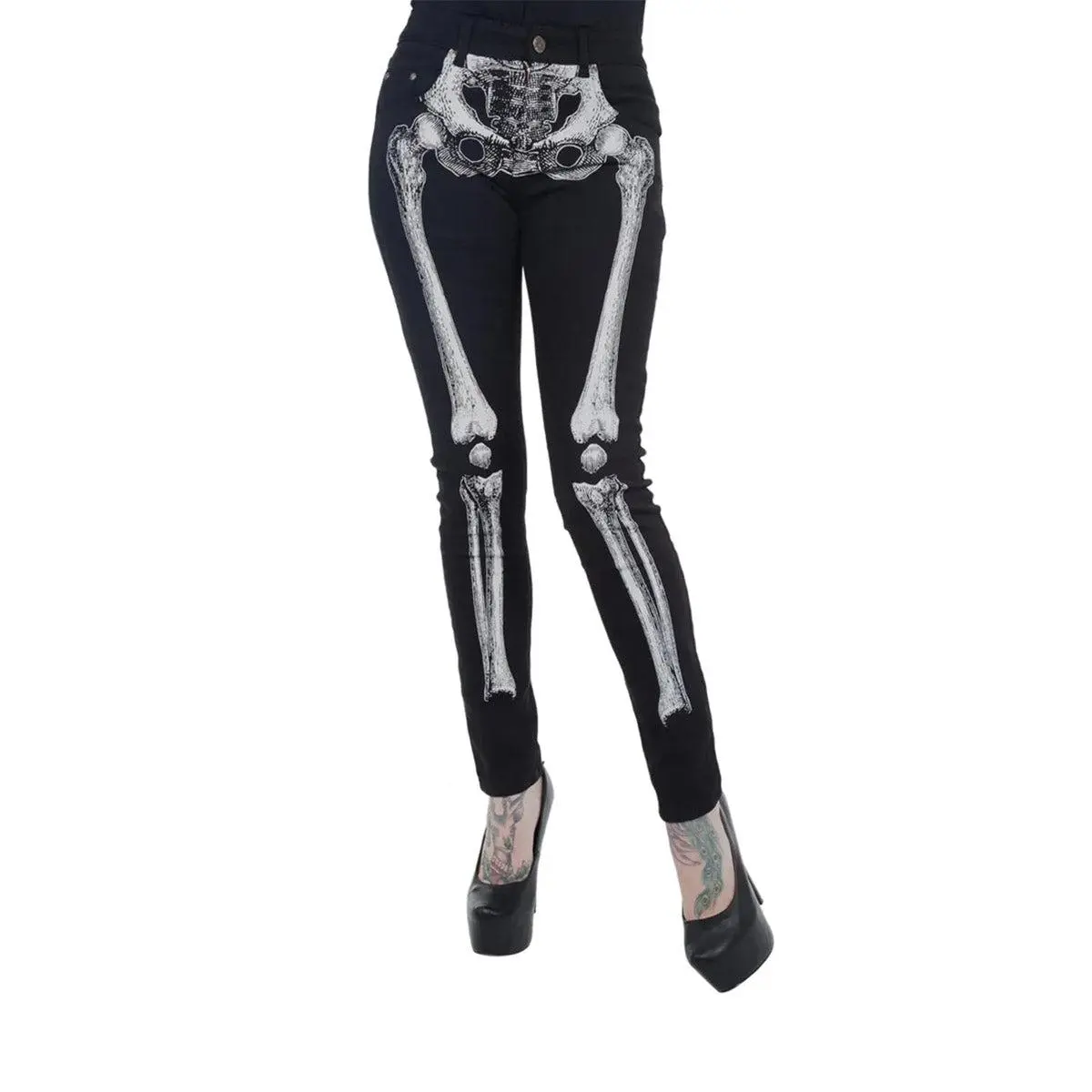 Skeleton Jeans [Unisex] [White Bone]