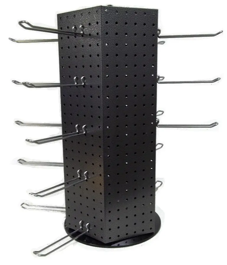 CrazyCoolBuys 24.5" 6 Panel Metal Spinning Merchandise Display Peg Hook Rack Spinner Rotary