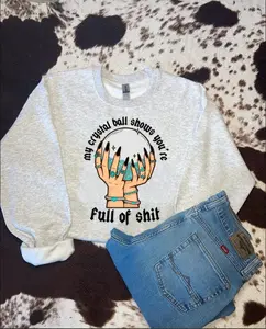 Crystal ball Sweatshirt, Graphic Tees, Streetwear Tee, Unisex Shirt Casual Classic Sweatshirt, Hoodie, Menswear, Gifts for all