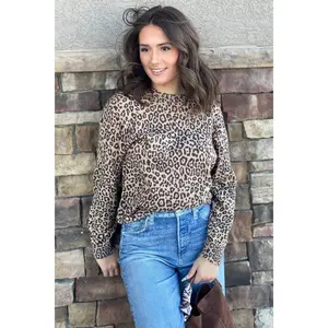 Leopard Crew Neck Sweater