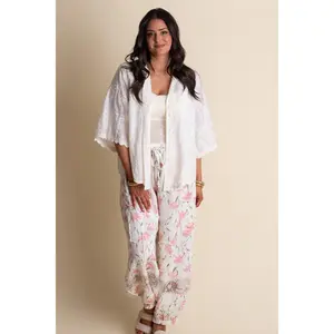 See Ya Later Button Down Top - Off White