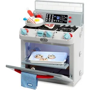 Realistic Pretend Play Appliance for Kids, Play Kitchen with 11 Accessories and Realistic Cooking Sounds, Unique Toy Multi-Color, Ages 2+