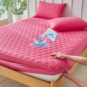 King/queen Size Waterproof Bed Sheet Cover, Deep Pocket Full Coverage, Breathable Material, Easy Care Durable Design, Perfect Fit