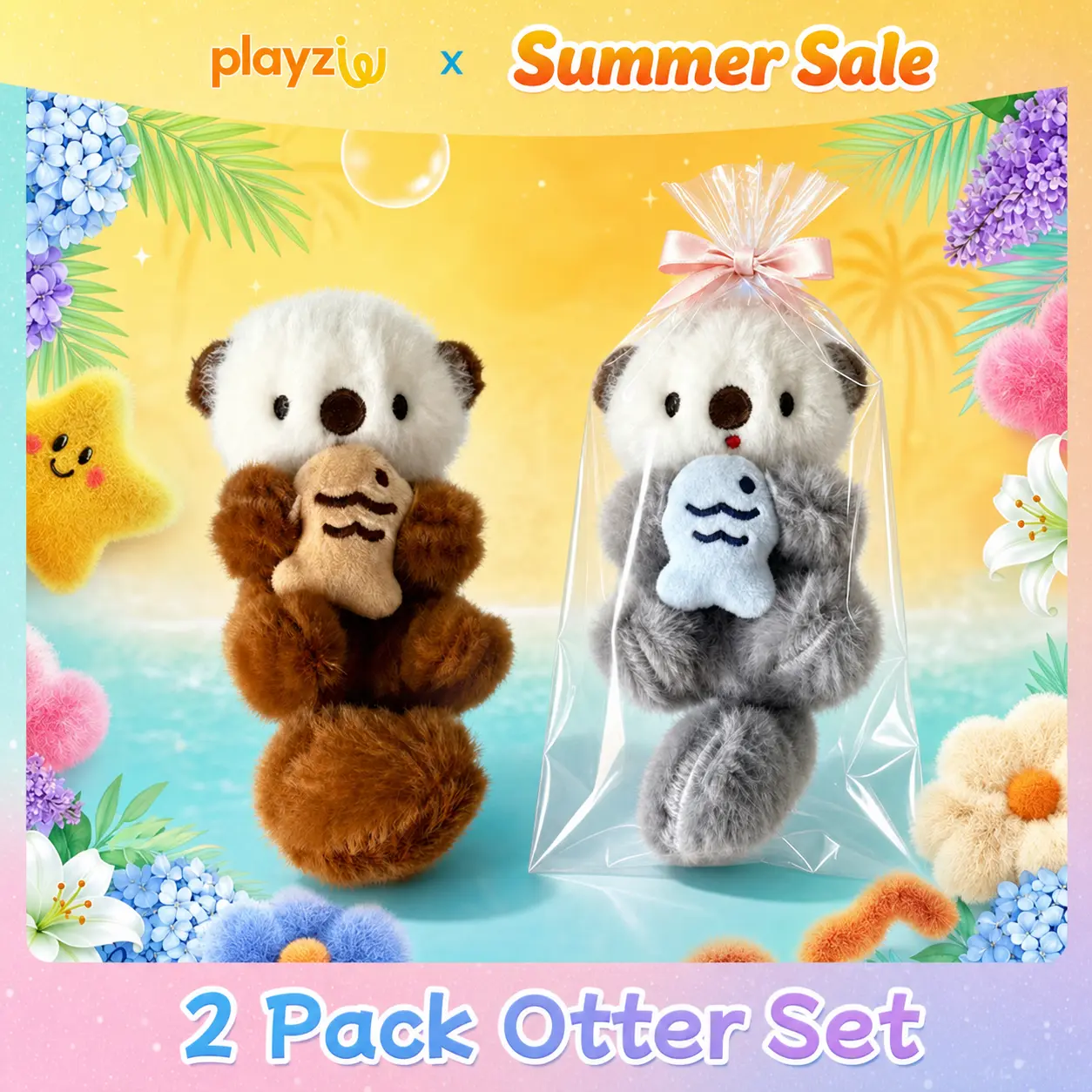 Cute Otter Plush Keychain, Bagcharm, Handmade Soft Animal Pendant, Bag Accessory, Unique Heart-Shaped Design, Perfect Birthday Gift for Friends/Kids, Local Delivery #summerwins