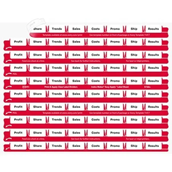 Avery Multipurpose Label Clear - Pack of 3