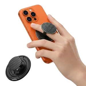 Magnetic Ring Stand: Ultra-thin Aramid Fiber,360° Rotating and Folding Ring Clip, Strong MagneticSilicone Ring, 2-in-1 Phone Grip, Detachable, Lightweight,and Portable, Compatible with iPhone & Android