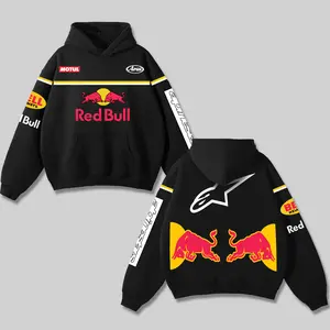 Redbull x Alpinestars Racing Hoodie Cotton Gildan, MotoGP World Champion Enthusiast Apparel, Streetwear Racing Team, Super Motorsports Clothing, Motobike Riders Supermotor Off-Road Dirt Bike Fan Gear For Motor Fan
