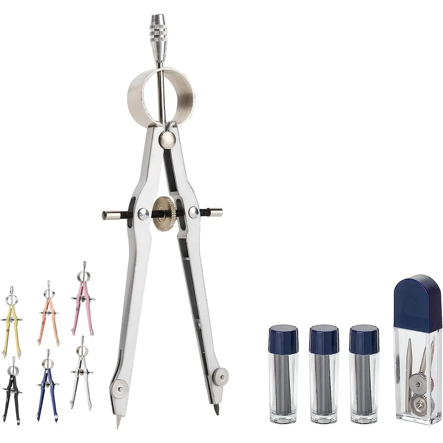 - Professional Compass for Geometry, Extra Lead, Metal Compass, Compass, Compass Drawing Tool, Drawing Compass, Drafting Compass, Compass for Students, Compass Geometry