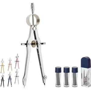 - Professional Compass for Geometry, Extra Lead, Metal Compass, Compass, Compass Drawing Tool, Drawing Compass, Drafting Compass, Compass for Students, Compass Geometry