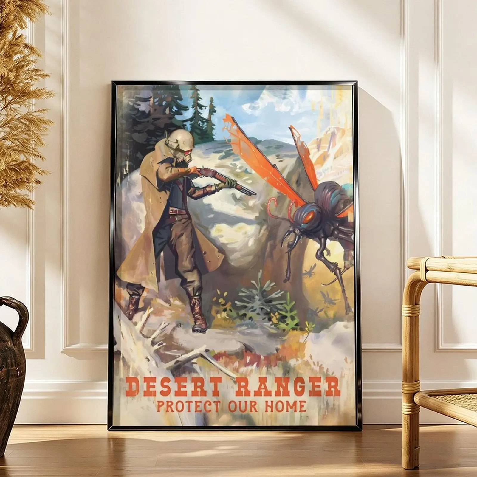 Fallout Poster, Frameless Wall Art & Print, Dystopia Art, Game Poster Gift Fallout Poster, Frameless Wall Art & Print, Dystopia Art, Game Poster Gift