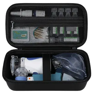 Portable handheld inhaler atomizer storage bag, suitable for adults and children, asthma inhaler travel storage bag, handheld mesh atomizer holder, inhaler separator bag, black: electronic products
