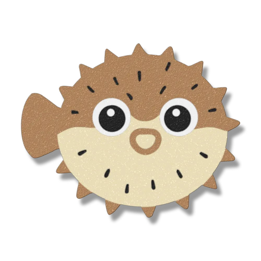 Pufferfish Snap Banner Magnet