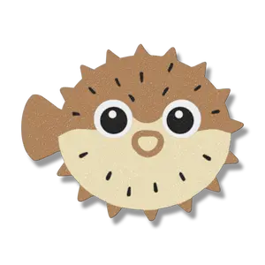 Pufferfish Snap Banner Magnet
