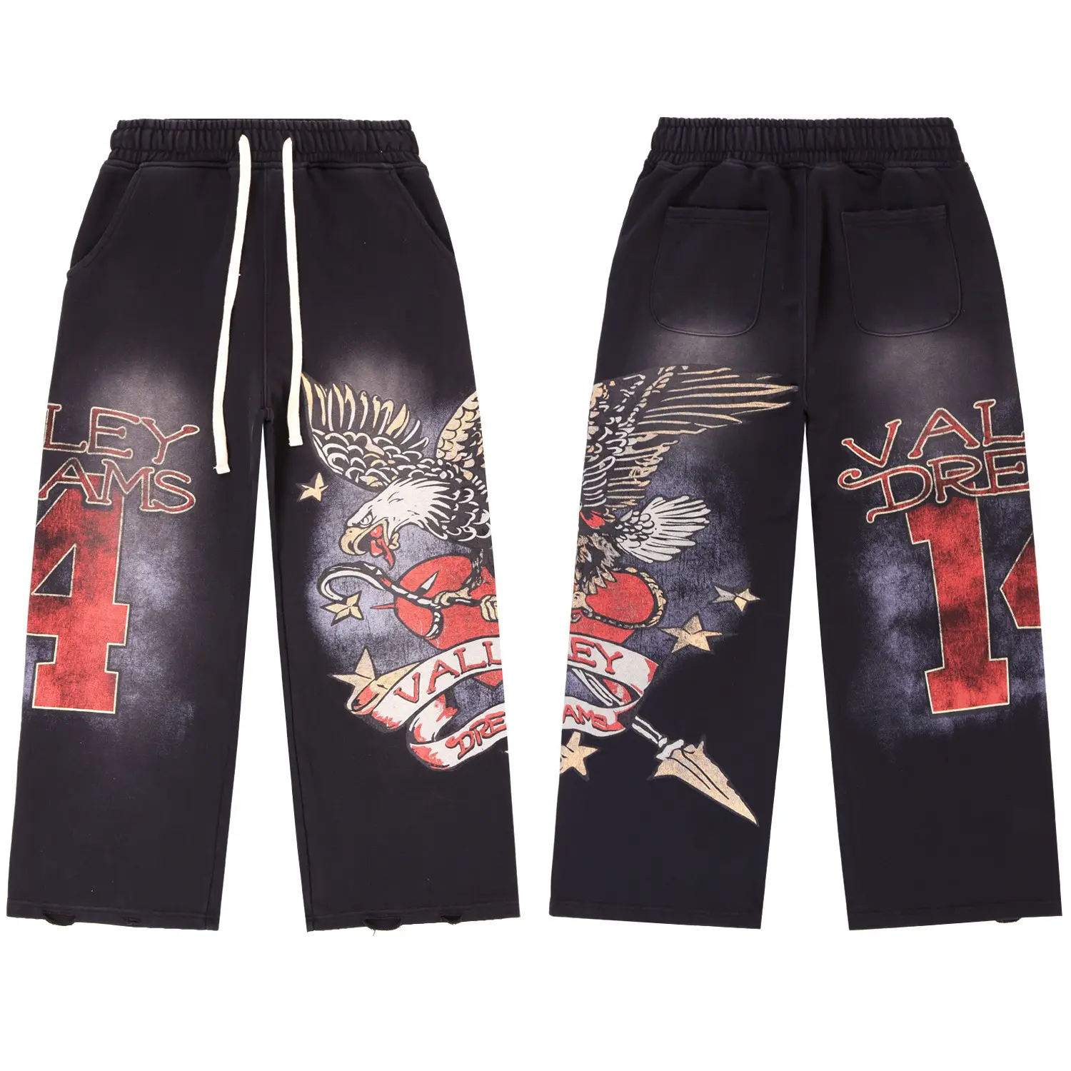 A8247 Washed Black Joggers