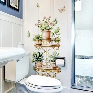 A set (30*90cm) of flower pot rack Home Decor wall stickers for beautifying living rooms, corridors, bedrooms, bathrooms, and toilets - Decorative Stickers wall stickers background wall decals M12108