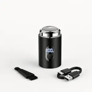 Mini Electric Shaver For Men, Portable USB Rechargeable Razor With Digital Display, Cordless Travel Grooming Tool