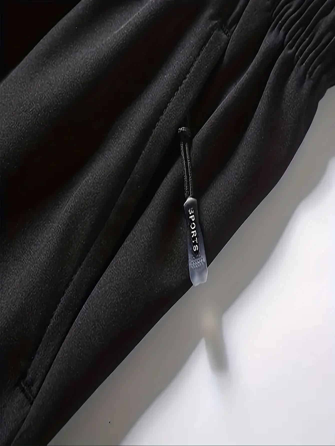 Pack of 1–2 men’s summer essential solid-color casual shorts—ice silk quick-dry athletic shorts with zippered pockets; suitable for beach/sand/vacation/running/sports/fitness/daily outdoor wear. Wetsuit Tropical Menswear Wetsuit Pants