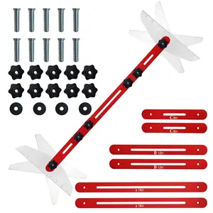 Stair Tread Template Tool - 11-60 Inch Adjustable Length  Upgrade Stair Gauge Jig for  Measurement of Length?Depth in Stair Stringer Layout. Also Ideal for Cabinet?Shelving.