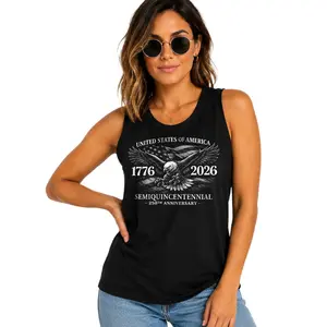 250th Anniversary USA Tank Top, American Flag Tanks, USA Sleeveless Shirt Women, 4th of July Tank Top, Semiquincentennial Tee, 1776 2026 Tee