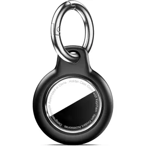 Apple AirTag Keychain Holder Compatible with 1st & 2nd Gen Waterproof Hard Shell Case with Metal Keyring Durable Anti Scratch Protective Cover for Car Key Fob Keys Luggage Bags Secure Tracker Holder