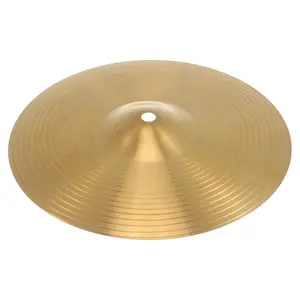 Professional 16" 0.7mm Copper Alloy Crash Cymbal for Drum Set Golden (Thin Sounding)