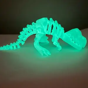 10 inch articulated glow-in-the-dark T-Rex