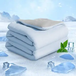 Cooling Blanket Comforter, Lightweight Blanket With Smooth Fabric On Both Sides, Keeps You Dry And Comfortable Throughout The Night. Ideal For Hot Sleepers And Night Sweats, Made Of 100% Polyester.