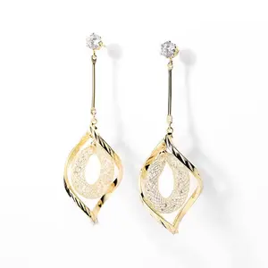 Elegant Long Spiral Clip-On Earrings | Minimalist Sophisticated Style | Versatile Daily Wear | Ideal Valentine's Day Gift for Friends