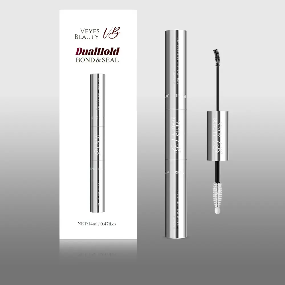 VEYESBEAUTY DualHold Bond & Seal - Black 14ml DIY Eyelash Extensions Glue Makeup Cosmetic,sunscreen
