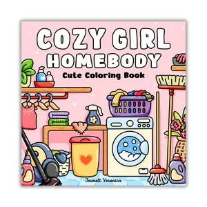 Cozy Girl Homebody: Cute Coloring Book for Adults and Teens, Bold & Easy Designs | With Simple Illustrations for Self-Care & Relaxation Acrylic Drawing Markers Acrylic Paint Markers