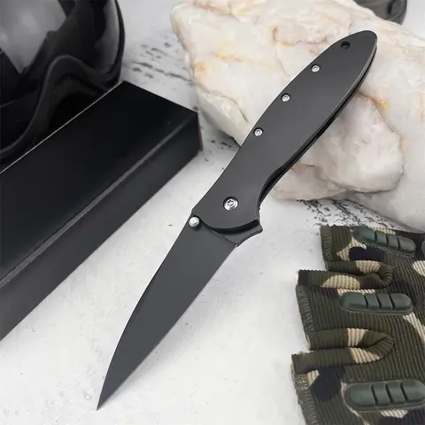 High-Quality 1660 Folding Knife, 410 Stainless Steel Handle, 14c28n Blade, Outdoor Multi-Function Hiking Fishing Tool, Collectible Gift, Camping Fishing Tools, Stainless Steel Knives