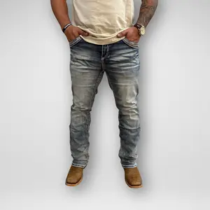 Men's Rock in L.A. Slim Straight Boot Denim (R-386)