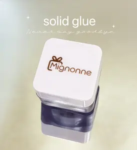 [Mignonne Studio] Solid Glue & Jelly Gel & Nail Light Set for Press-On Nails - Super Adhesive Gel Glue for Acrylic Nails with Prep Kit