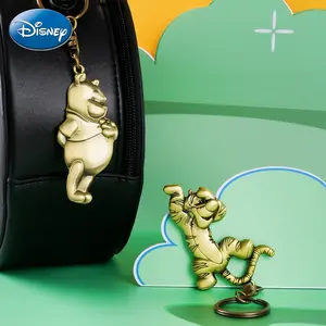 Disney Officially Licensed Winnie The Pooh And Tigger Metal Keychain Cute Brass Keyring For Bags And Cars Perfect New Year And Christmas Gift For Friends Or Couples