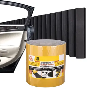 Thick Garage Wall Protector Garage Parking Aid, 79" L x 8" W x 3/5" Self-Adhesive  Door Protector, Wavy-Mat Wall Padding,  Door Edge Guards, Bumper Guards Protection Pads