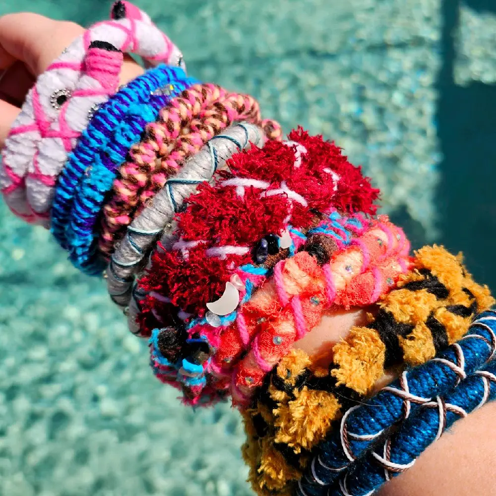 Boho Wire Hairwraps || Thick Hair || Dreadlock || Braids || Handcrafted || Ponytail Wrap