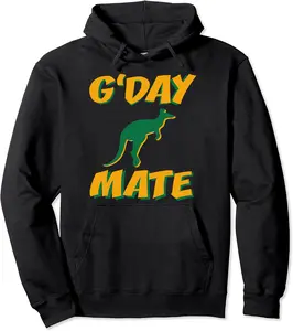 Kangaroo G'Day Mate Australia Pullover Hoodie - 52B08271WSYP