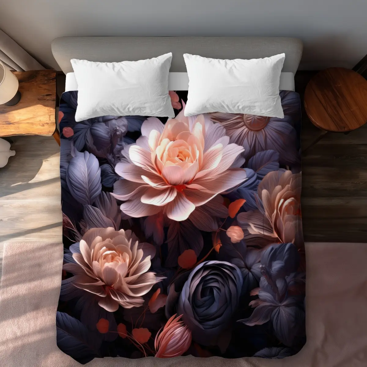 MWW C1DCQSW0CCI8LD Sublime Light Coral Queen Size Duvet Cover - Elegant Home Decor Accent