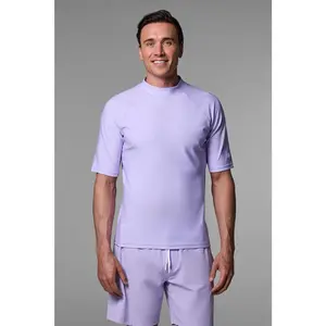 Men's Tulum Short Sleeve Surf Rash Guard | Lavendula