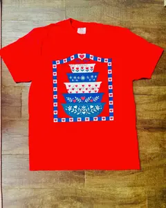 Comfort Colors Grandma's Vintage Pyrex Love Bowls Short Sleeve Tee